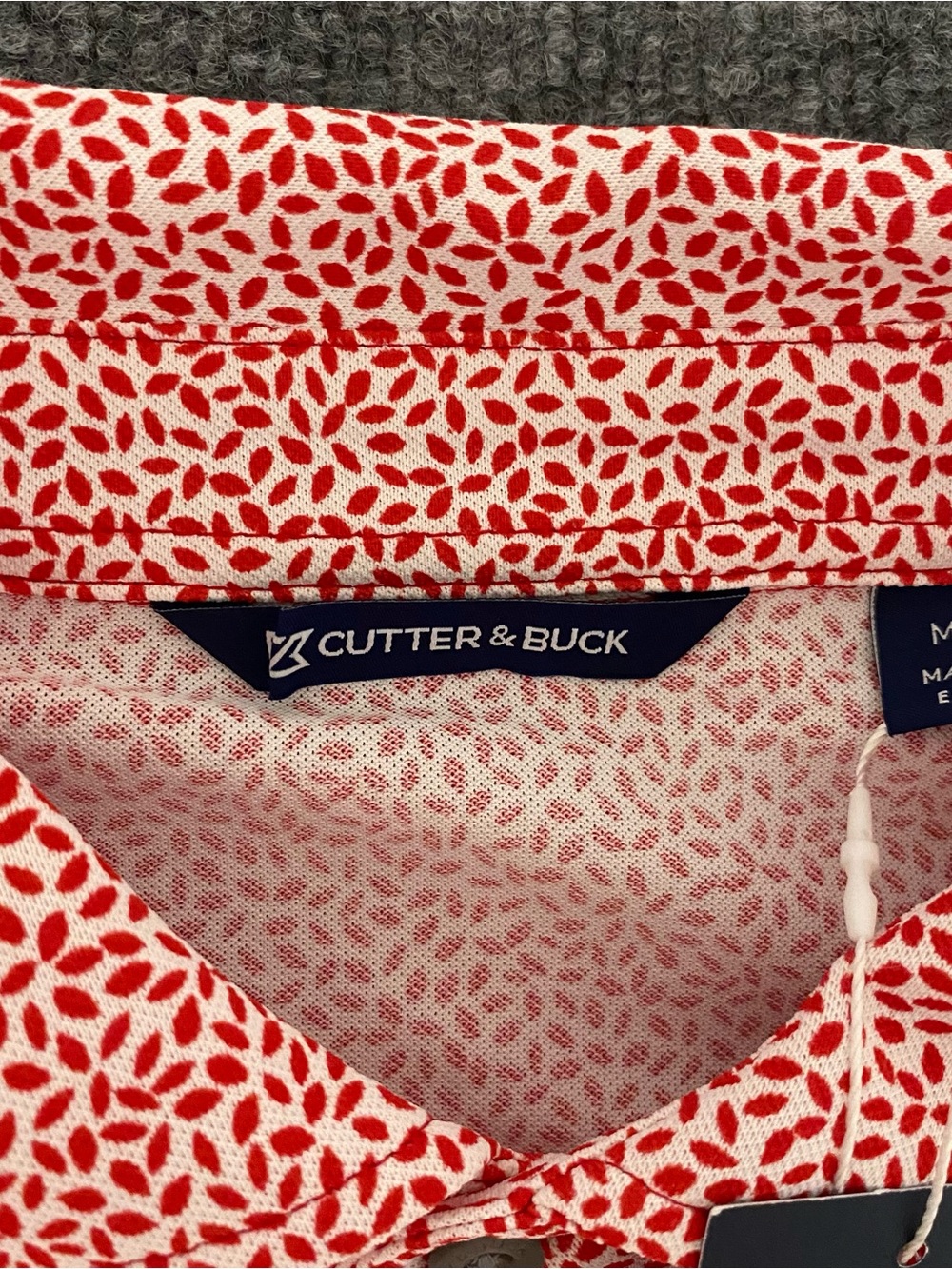 Ole Miss Rebels Cutter & Buck Virtue Eco Pique Floral Polo Mens M NWT - Picture 7 of 11